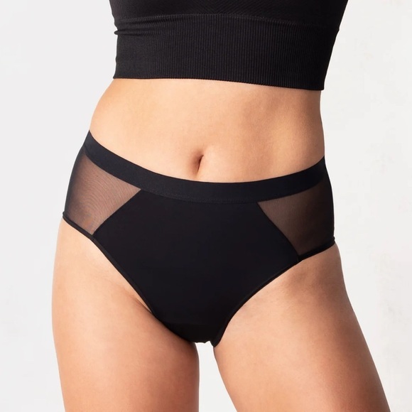 Saalt Black French Cut High Waist High Absorbency Period‎ Underwear Size XS NWT - Picture 1 of 8